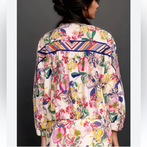 JOHNNY WAS BEE ACTIVE LIGHTWEIGHT BOMBER JACKET SIZE MEDIUM NWT RETAIL $340. - Picture 7 of 15